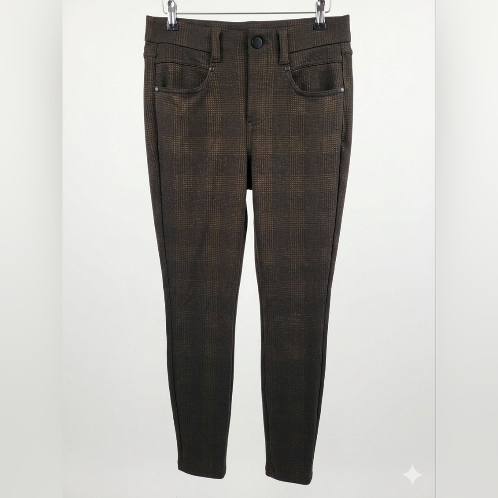 Liverpool Dark Brown Plaid Trousers